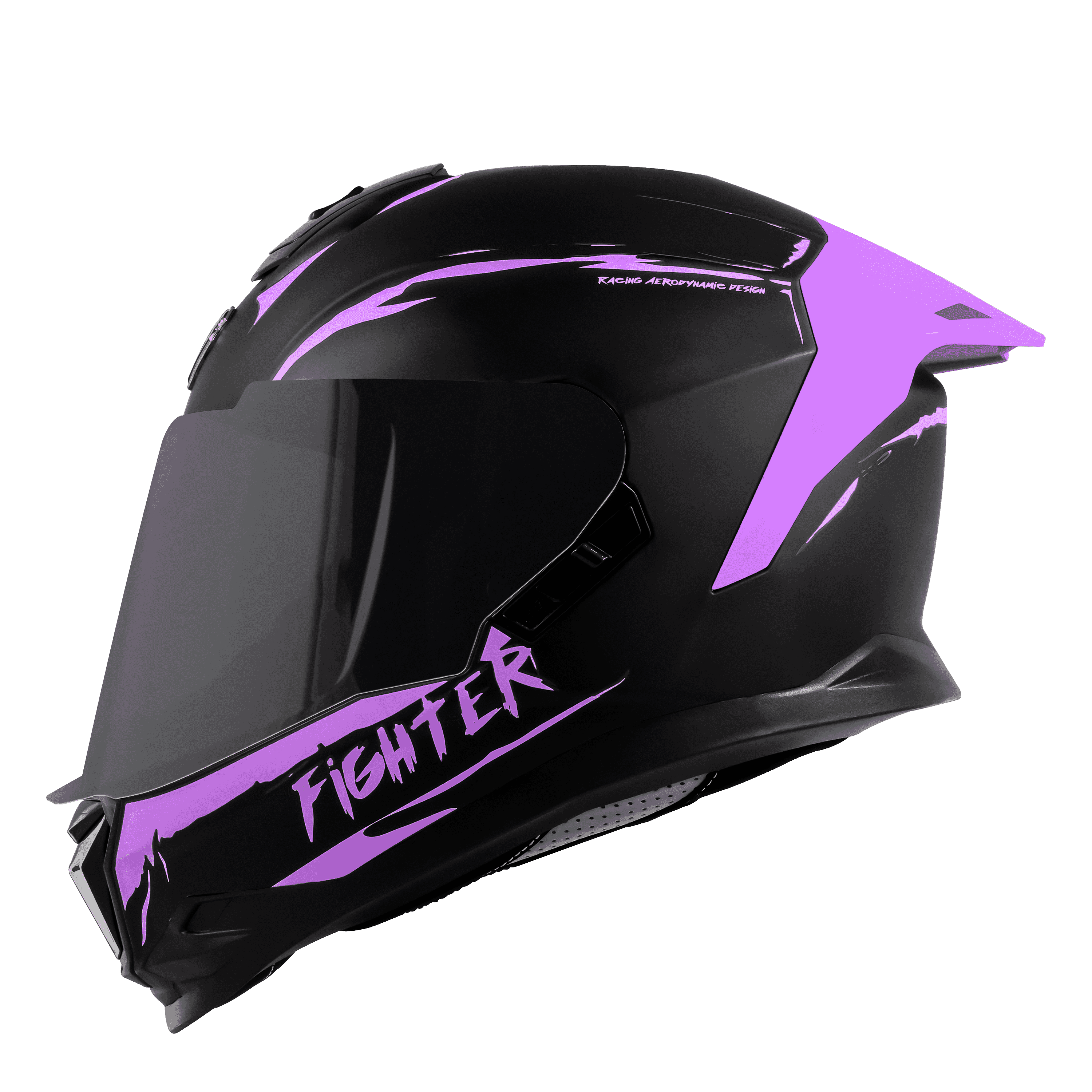 SBH-57 ISS SILVER FIGHTER F2 GLOSSY BLACK WITH PURPLE